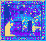 Gameboy Camera photo of a simple house